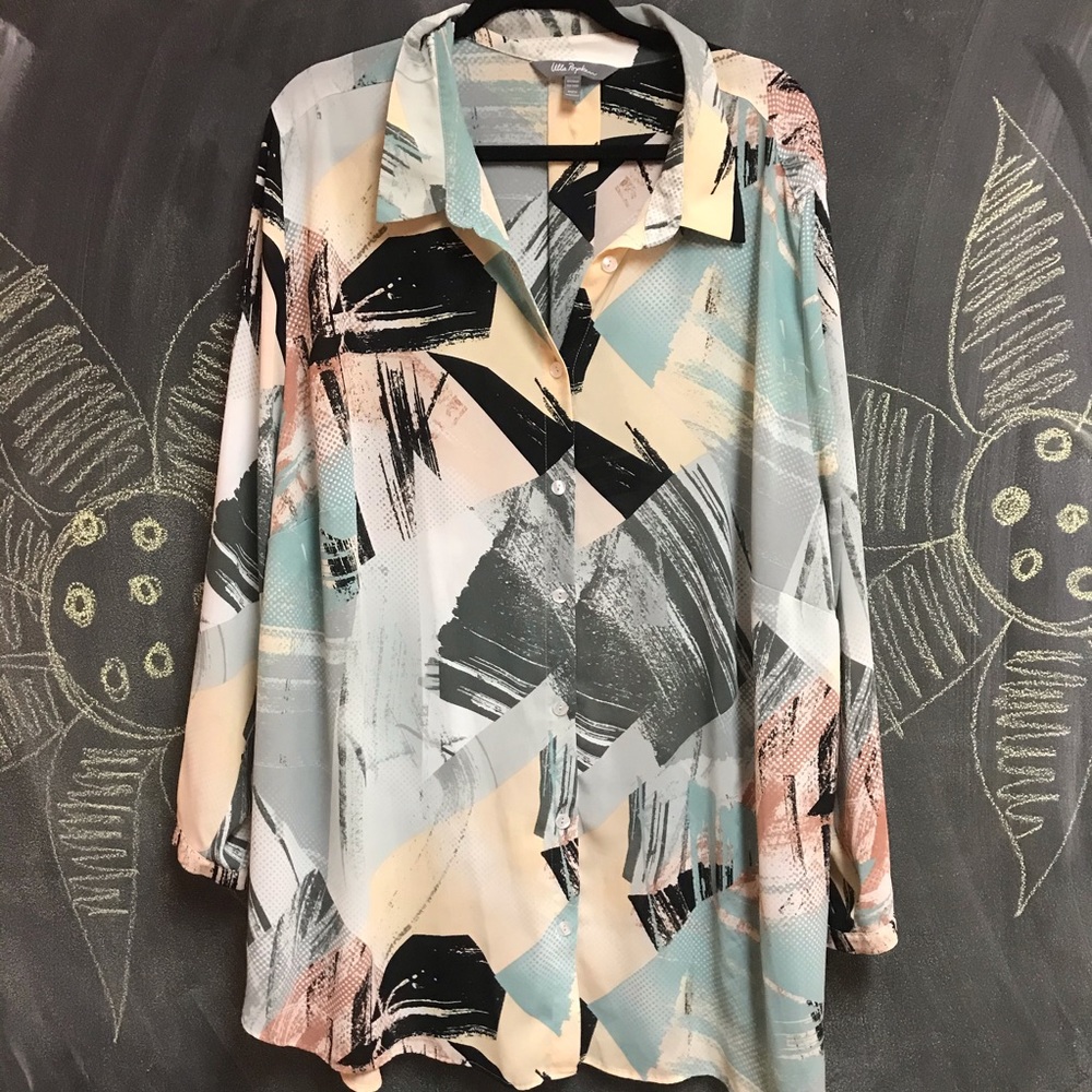 Ulla Popken Artistic Blouse Size 28/30